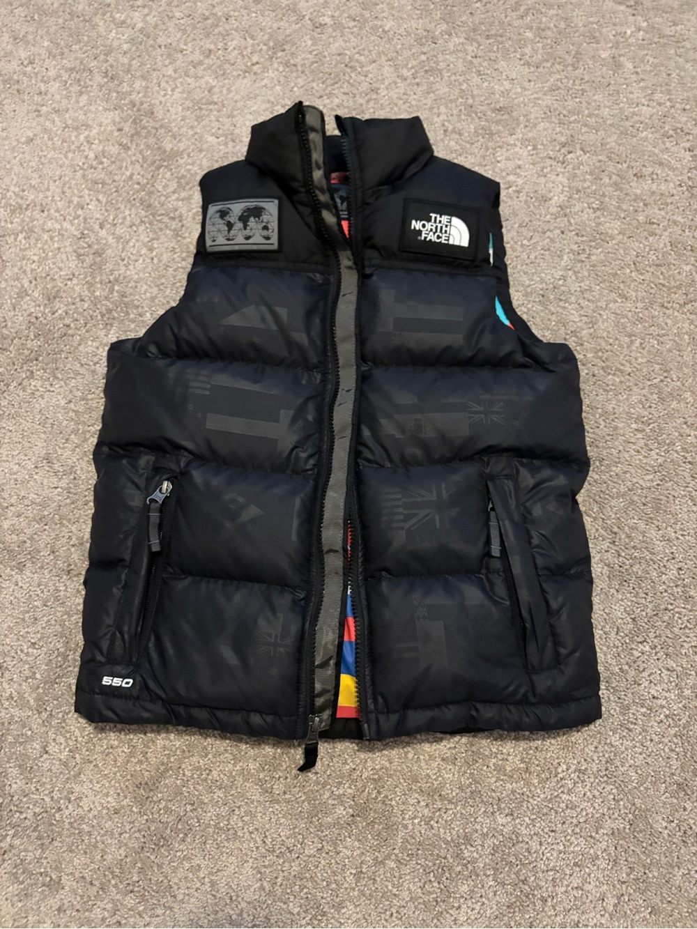 Kids The North Face international Black 550 Down Vest